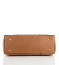 Load image into Gallery viewer, Bianca Bamboo-Handle Leather Tote Handbag| Taupe