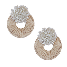 Load image into Gallery viewer, Mia Raffia Earrings | Natural

