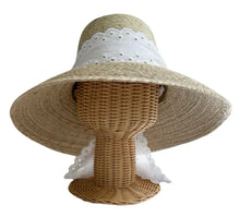 Load image into Gallery viewer, Wildflower Hat - Anyique Eyelet Scalloped Ribbon - SOLD ONLY IN-STORE