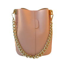 Load image into Gallery viewer, Chiara Bucket Leather Handbag | Pink Peach