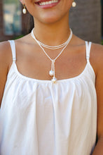 Load image into Gallery viewer, Isabella Semi-Precious Stone & Baroque Pearl Wrap Necklace | Fresh Water Pearls