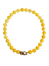 Load image into Gallery viewer, Yellow Jade Knotted Gemstone Necklace
