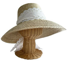 Load image into Gallery viewer, Wildflower Hat - Anyique Eyelet Scalloped Ribbon - SOLD ONLY IN-STORE