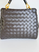 Charger l'image dans la galerie, Alessa Woven Leather Top-Handle Bag | Espresso