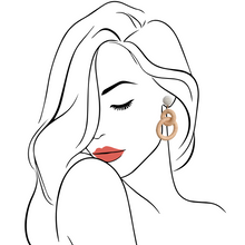 Cargar imagen en el visor de la galería, Nantucket Raffia Earrings | Natural White
