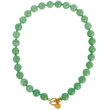 Cargar imagen en el visor de la galería, Green Aventurine Gemstone Knotted Necklace