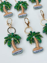 Load image into Gallery viewer, Green Palm Tree Bag Charm | Galveston