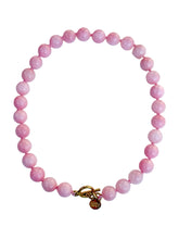 Load image into Gallery viewer, Pink Jade Knotted Gemstone Necklace