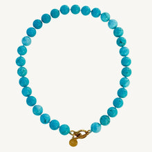 Cargar imagen en el visor de la galería, Turquoise Gemstone Knotted Necklace