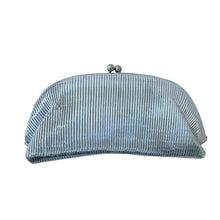 Load image into Gallery viewer, Pochette Pleated Metallic Clutch Handbag | Silver