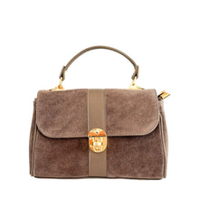 Load image into Gallery viewer, Freya Suede Top-Handle Bag | Taupe