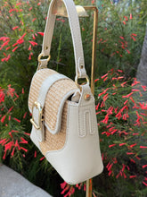 Load image into Gallery viewer, Josephine Raffia Shoulder Handbag | Ivory