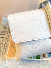 Load image into Gallery viewer, Wristlet Leather Handbag | Cool Light Blue