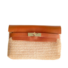 Cargar imagen en el visor de la galería, Emma Raffia Shoulder Handbag | Brown