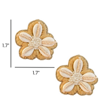 Load image into Gallery viewer, Sand Dollar Seashell Earrings