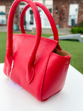 Load image into Gallery viewer, Petite Alessandra Leather Handbag | Red