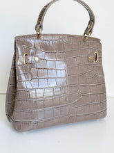 Load image into Gallery viewer, Carmina Croc-Embossed Bag | Taupe