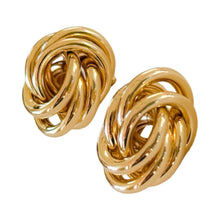Load image into Gallery viewer, Gold Knot Stud Earrings