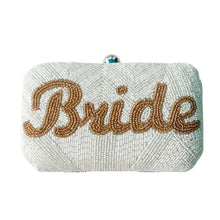 Load image into Gallery viewer, Beaded BRIDE Clutch Mini Box
