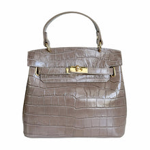 Load image into Gallery viewer, Carmina Croc-Embossed Bag | Taupe