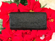 Cargar imagen en el visor de la galería, Éloise Beaded Clutch Handbag | Black Belted