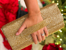 Load image into Gallery viewer, Éloise Beaded Clutch Handbag | Gold Belted