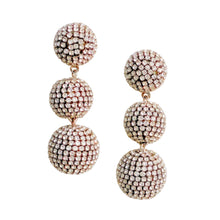 Charger l'image dans la galerie, Pave Triple Lantern Earrings | Silver