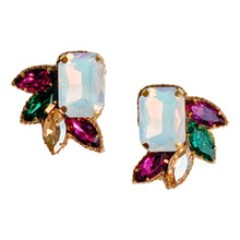 Cargar imagen en el visor de la galería, Jade Stud Earrings | Mardi Gras Edition