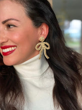 Load image into Gallery viewer, Coquette Embroidered Earrings | Golden
