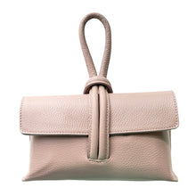Load image into Gallery viewer, Wristlet Leather Handbag | Nude