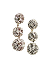 Charger l'image dans la galerie, Pave Triple Lantern Earrings | Silver