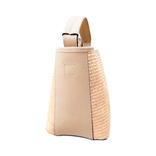 Load image into Gallery viewer, Julia Raffia and Leather Handbag | Beige