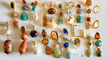 Load image into Gallery viewer, Autumn Wooden Drop Earrings