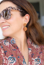 Load image into Gallery viewer, Lantern Raffia Earrings | Pecan