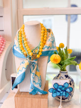 Load image into Gallery viewer, Yellow Jade Knotted Gemstone Necklace