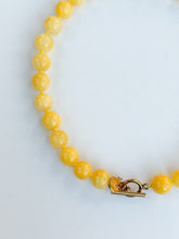 Load image into Gallery viewer, Yellow Jade Knotted Gemstone Necklace