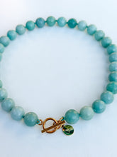 Load image into Gallery viewer, Amazonite Knotted Gemstone Necklace