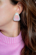 Load image into Gallery viewer, Pink Candy Corn Earrings