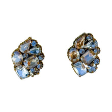 Charger l'image dans la galerie, Eva Crystal Cluster Earrings | Champagne