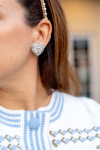 Load image into Gallery viewer, Sweetheart Stud Earrings | White Pearl