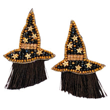 Cargar imagen en el visor de la galería, Witch Hat Earrings | Midnight