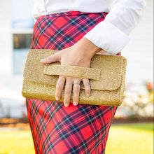 Load image into Gallery viewer, Éloise Beaded Clutch Handbag | Gold Belted