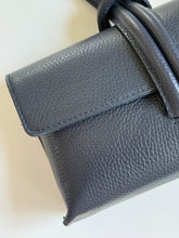 Load image into Gallery viewer, Wristlet Leather Handbag | Navy Blue