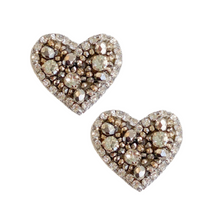 Load image into Gallery viewer, Sweetheart Stud Earrings | Silver