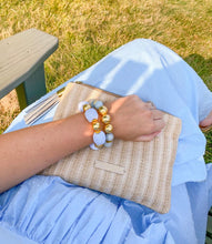 Load image into Gallery viewer, Candace Bracelet Carolina Blue Raffia | 14mm