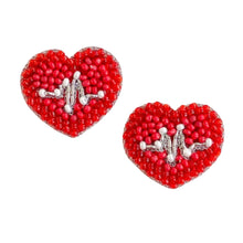 Load image into Gallery viewer, Heartbeat Stud Earrings