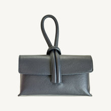 Load image into Gallery viewer, Wristlet Leather Handbag | Navy Blue