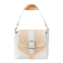 Load image into Gallery viewer, Josephine Raffia Shoulder Handbag | Ivory