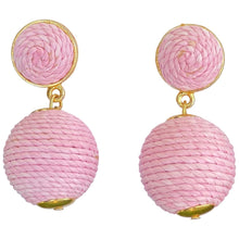 Load image into Gallery viewer, Lantern Raffia Earrings | Ballet Slipper