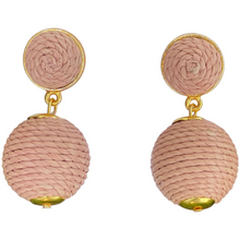 Load image into Gallery viewer, Lantern Raffia Earrings | Crepe